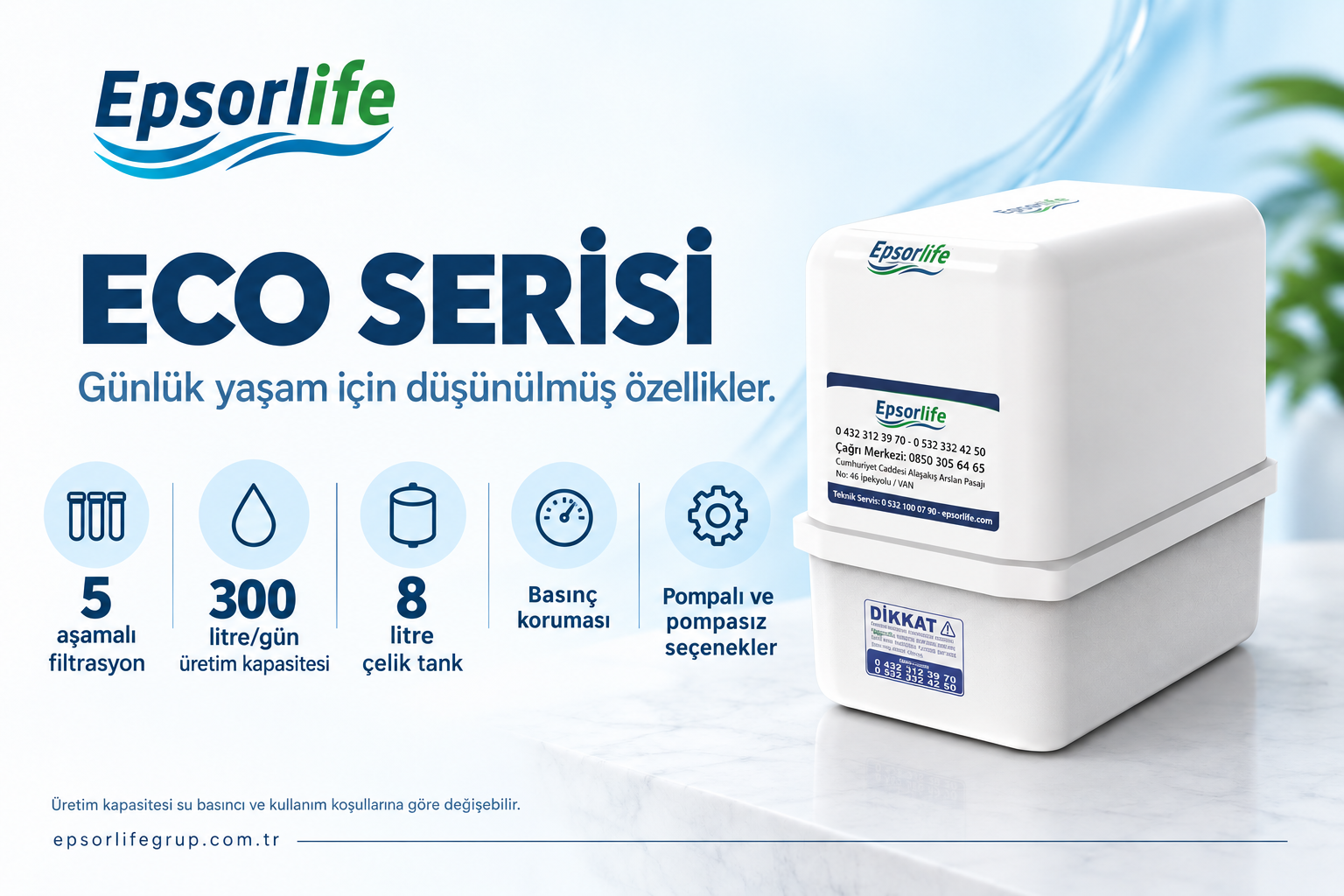 Eco Seri Pompalı — ürün açıklaması